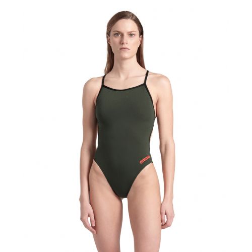 ARENA WOMEN'S SOLID LACE-BACK ONE PIECE