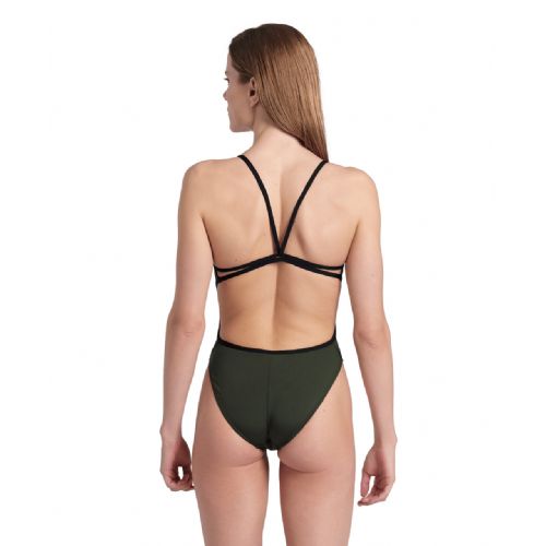 ARENA WOMEN'S SOLID LACE-BACK ONE PIECE