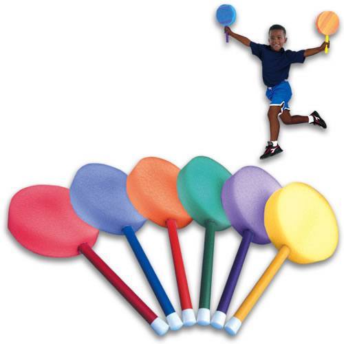 Foam Badminton Paddles - Color My Class (Set of 6)
