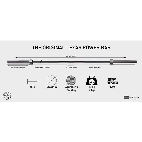 Texas Power Bar Black Zinc- Chrome Slv