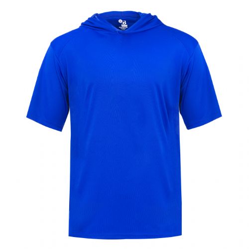 【BAON】[unisex] Melter Summer Nylon Hood Short Sleeve Shirt BrilliantMe Men's Short Sleeve Hooded Hoodies Fit Slim T
