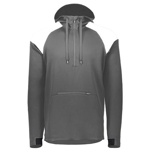 Holloway Sportswear Limitless 1/4 Zip Hoodie - Moisture Wicking & High Collar - View #12