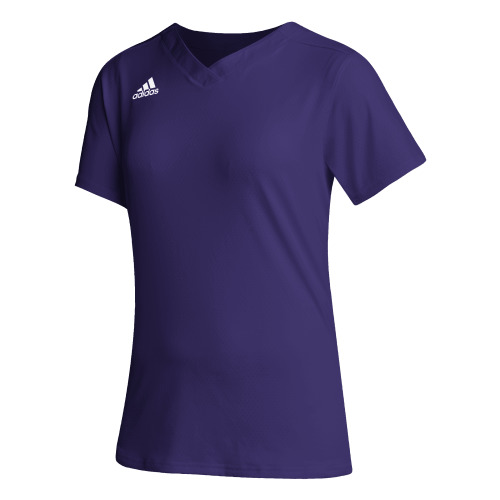 売れ筋商品|||アディダス カットソー トップス レディース Women's Purple Washington Huskies Primegreen V-Neck Cropped Jersey Purple Women's adidas Purple Washington Huskies Primegreen V-Neck