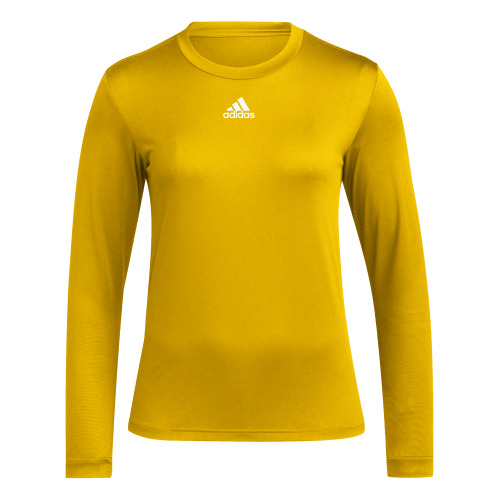 adidas Women's Long-Sleeve Pre-Game Badge of Sport Tee
