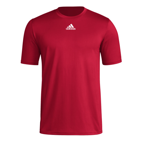 ウェア Adidas Game Shirt adidas - adidas アディダス ハーフジップメッシュ半袖ゲーム