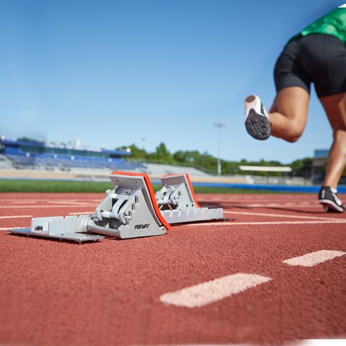 Aluminum Rocker Hurdle For Track & Field - 5 Height Adjustments 30-42 Inches, NFHS Compliant