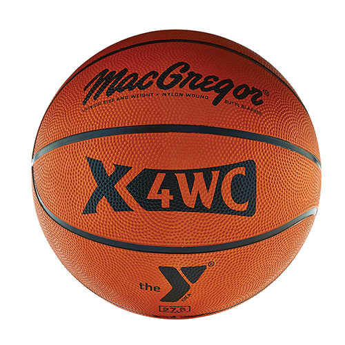 MacGregor®YMCA Rubber Basketball - Junior Size 27.5 in.