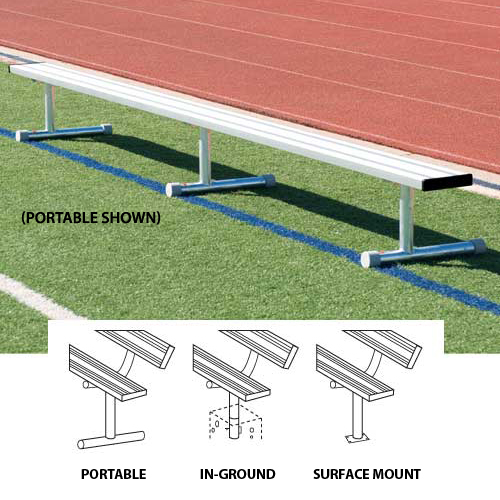 15' Permanent Bench w/o Back