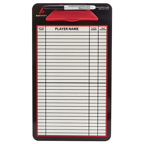 Double Sided Baseball Coach's Board