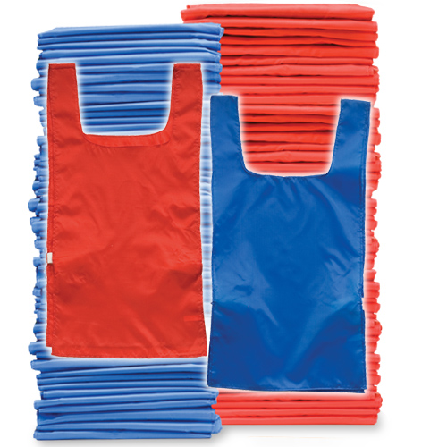 Adult Pinnies (72 Pack) Blue/Red