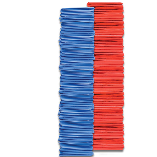 Youth Pinnies (144 Pack) Blue/Red