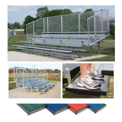 4 Row 15' Pref. Vertical Picket Bleacher