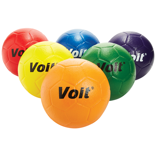 Tuff Coated Foam Soccer Ball - Size 4 - Color My Class (Set of 6)