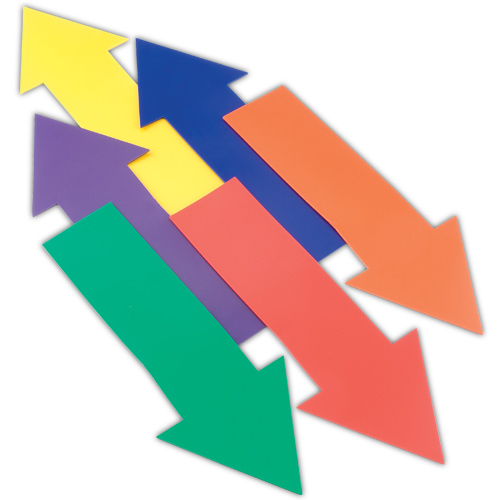 US Games Jumbo Arrows - Straight Arrows - Color My Class (Set of 6)