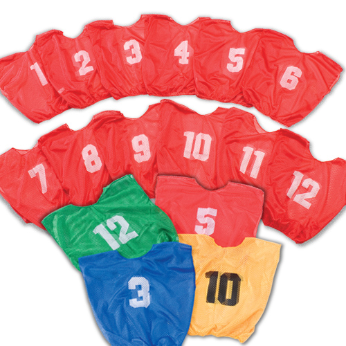Youth Lightweight Numbered Scrimmage Vests (Dozen)