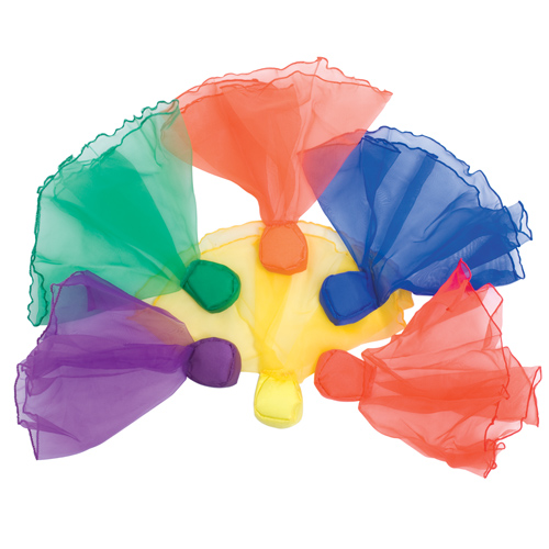 US Games Beanbag Scarves - Color My Class (Set of 6)