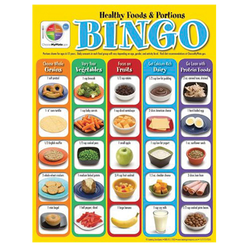 Healthy Foods and Portions Bingo