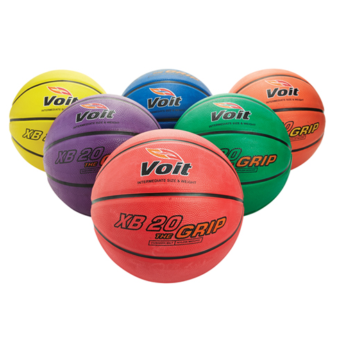 Voit XB 20 The Grip Intermediate Basketball 28.5 in. - Color My Class (Set of 6)