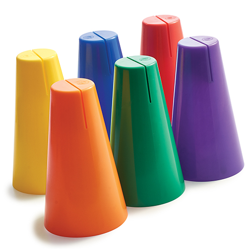 Cone Sign Holder - Color My Class (Set of 6)