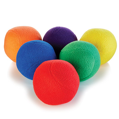 Cush Fleece Balls - 4 in. - Color My Class (Set of 6)