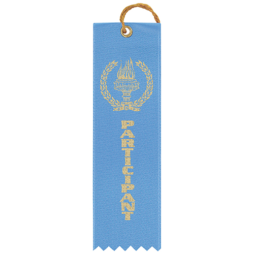 General Award Ribbon - Participant Light Blue (Pack of 50)