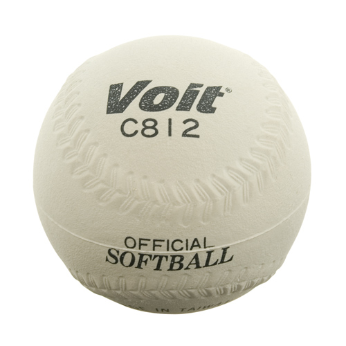 Voit 12 in. Sponge Center Softball - White