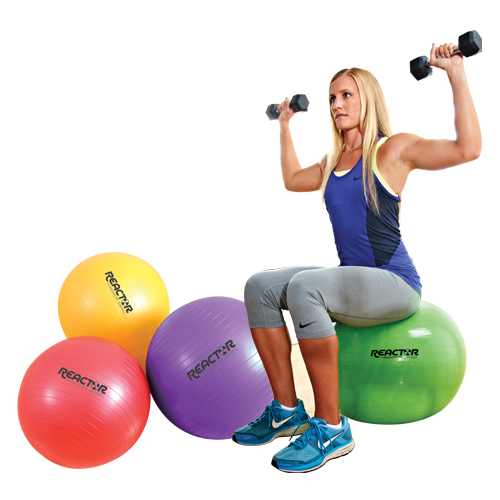 Reactor by Champion Barbell Core Stability Ball (65 cm Yellow)
