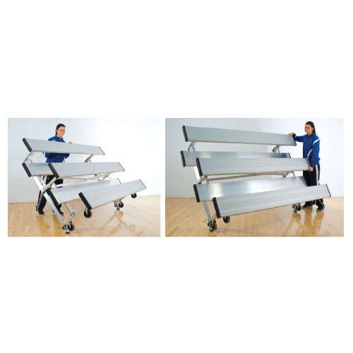 2 Row 8' Tip n' Roll Bleacher (seats 10)